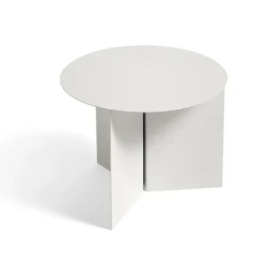 Levný Stolek Slit Round Side, white