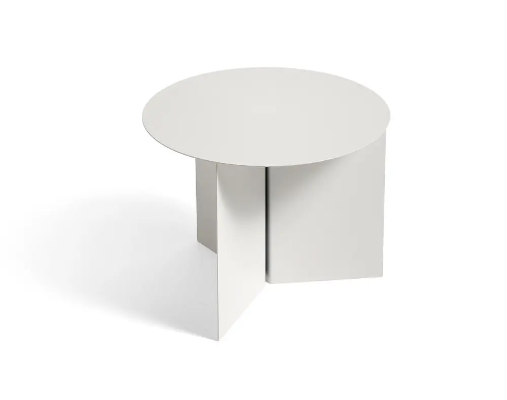 Levný Stolek Slit Round Side, white