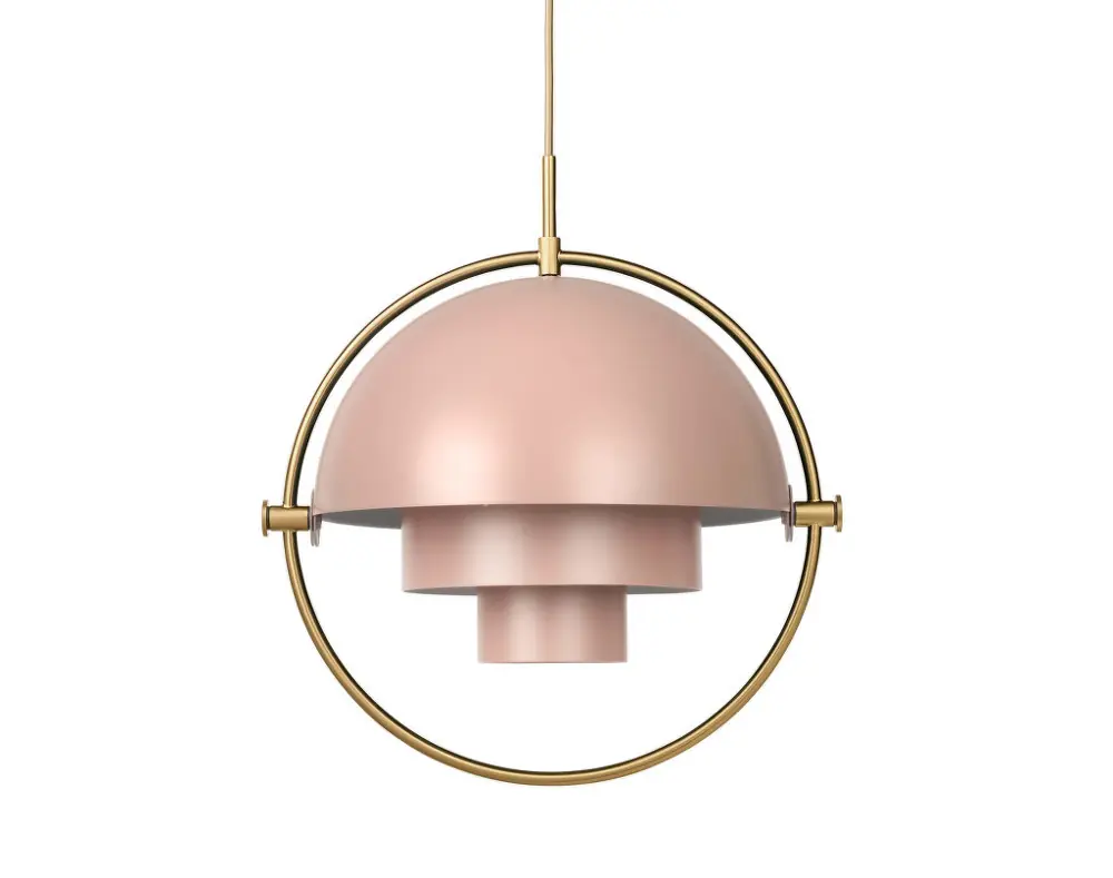 Závěsná lampa Multi-Lite, rose dust/brass Autentický