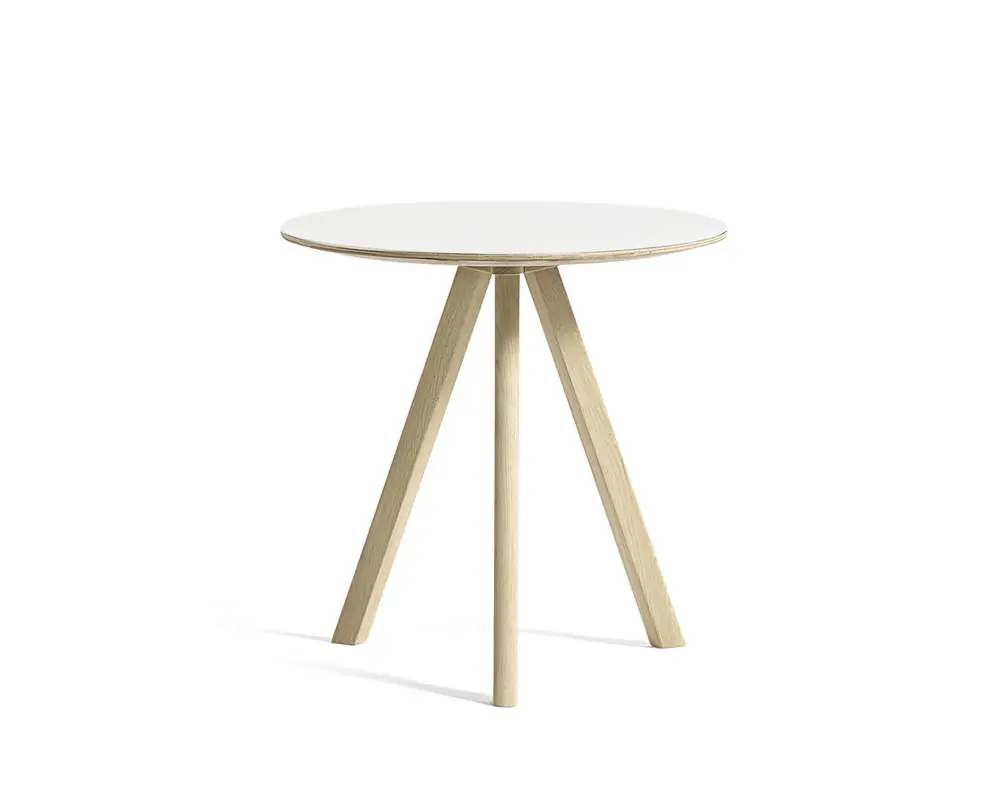 Vrácení Zdarma Stolek Copenhague CPH 20 Ø50, oak/white laminate