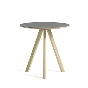 Stolek Copenhague CPH 20 Ø50, oak/grey linoleum Oblíbený