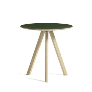 Cenová Bomba Stolek Copenhague CPH 20 Ø50, oak/green linoleum