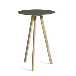 Nejprodávanější Stolek Copenhague CPH 20 Ø70, oak/green linoleum