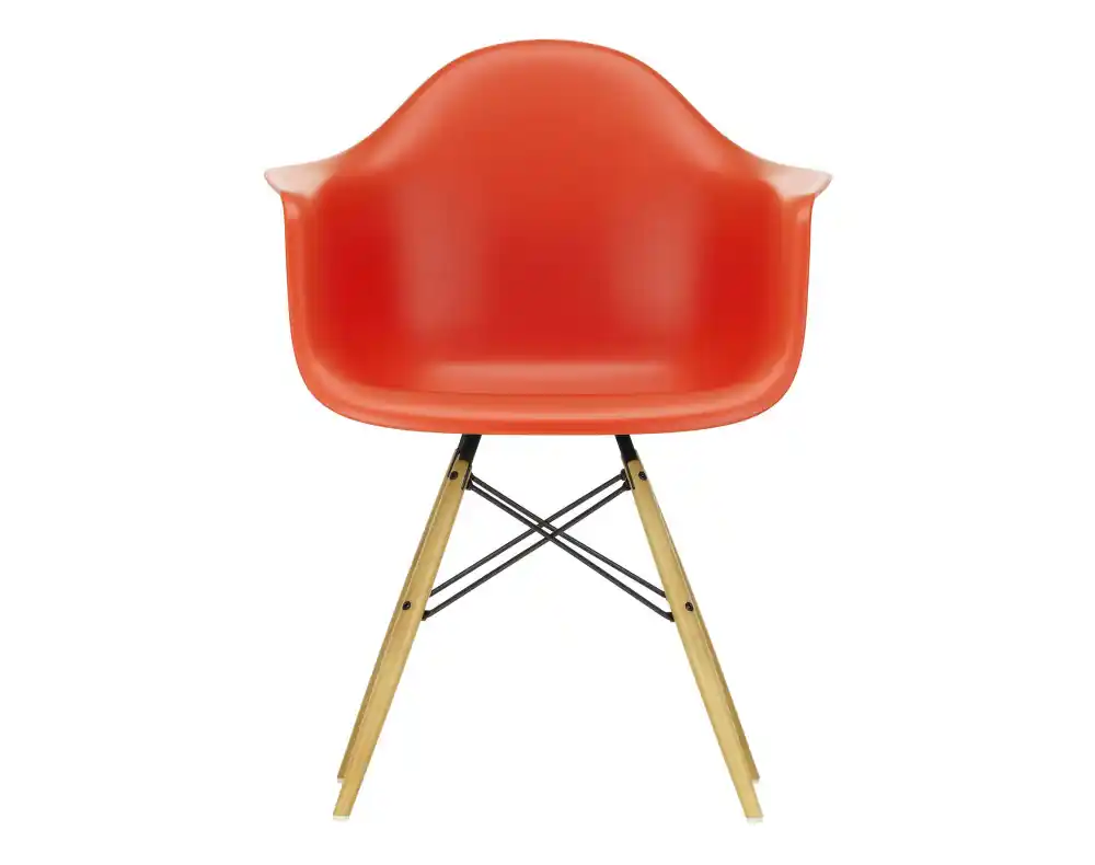 Vrácení Zdarma Židle Eames DAW, poppy red