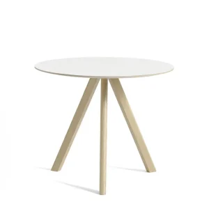 Stůl Copenhague CPH 20 Ø90, oak/white laminate Pouze Dnes