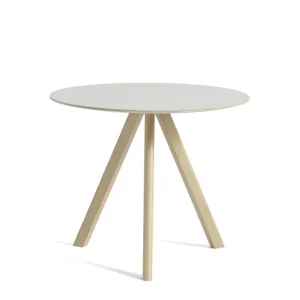 Must-Have Stůl Copenhague CPH 20 Ø90, oak/off white linoleum