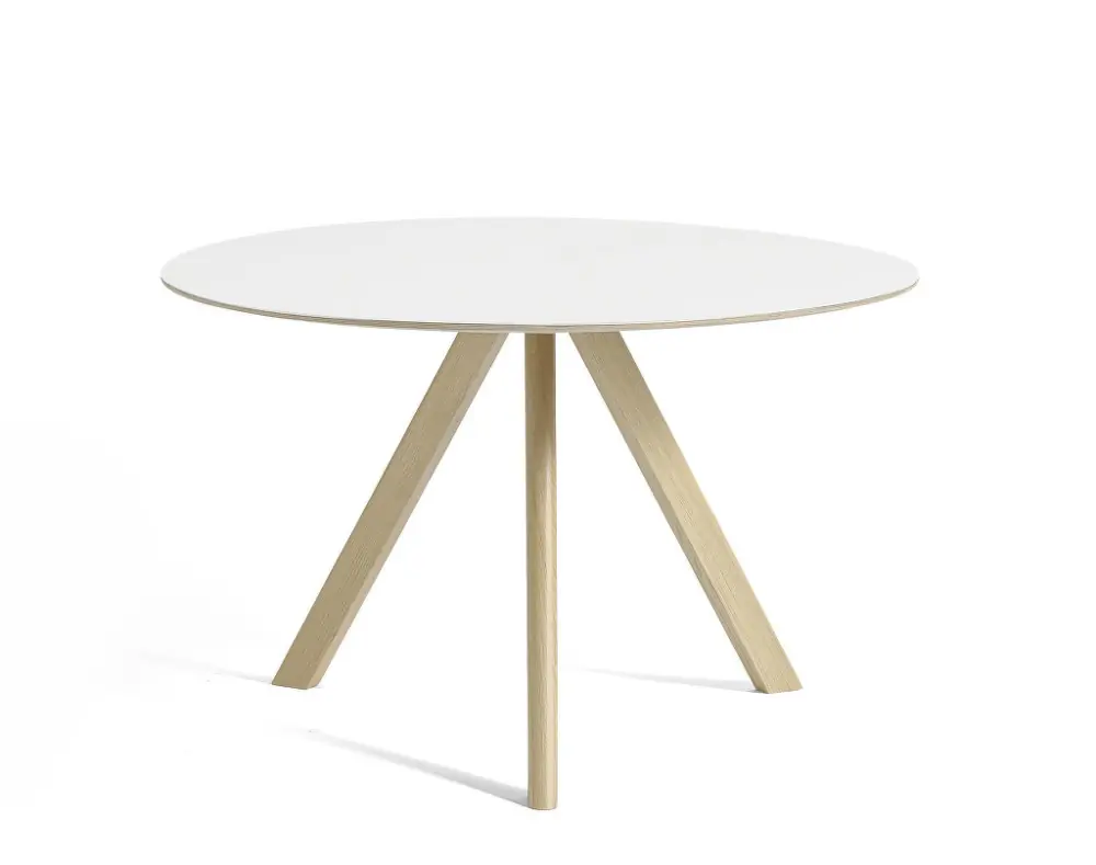 Originální Stůl Copenhague CPH 20 Ø120, oak/white laminate