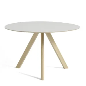 Stůl Copenhague CPH 20 Ø120, oak/off white linoleum Nejlepší Cena