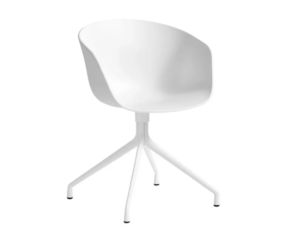 Pouze Dnes Židle AAC 20, White Powder Coated Aluminium / white