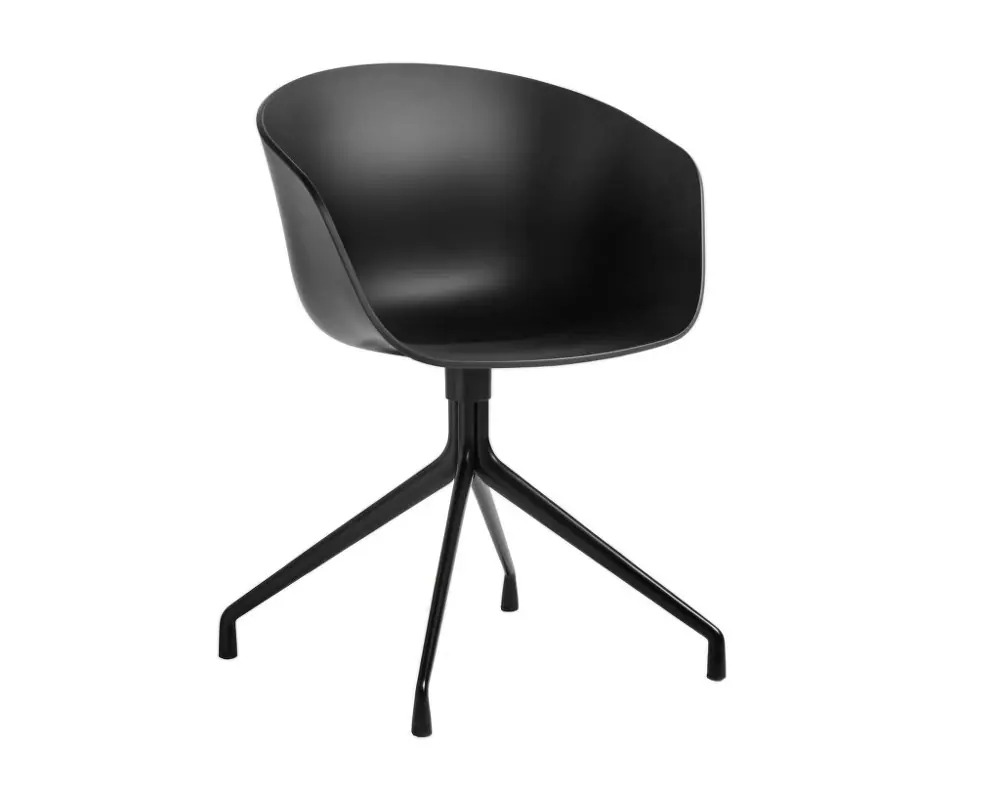 Koupit Online Židle AAC 20, Black Powder Coated Aluminium / Black