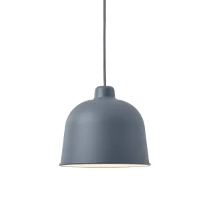 Vrácení Zdarma Závěsná lampa Grain, blue-grey