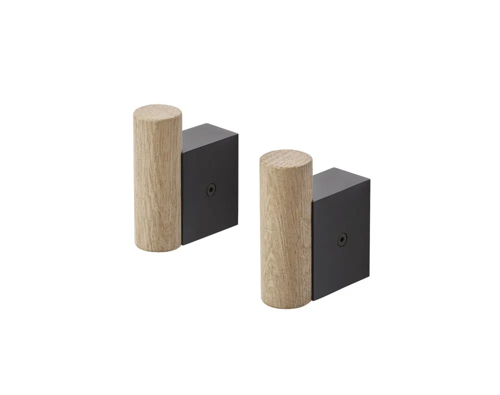 Věšáky Attach, black/oak Přímo Od Výrobce