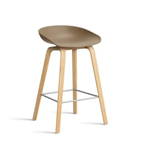 Barová stolička AAS 32 Low Lacquered Oak Veneer, clay Akční Cena
