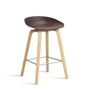 Barová stolička AAS 32 Low Lacquered Oak Veneer, raisin Kup Teď
