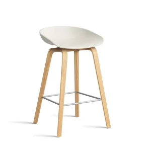 Barová stolička AAS 32 Low Lacquered Oak Veneer, melange cream Nejlepší Cena