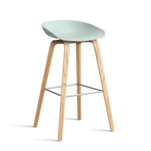 Barová stolička AAS 32 High Lacquered Oak Veneer, dusty mint Akční Nabídka