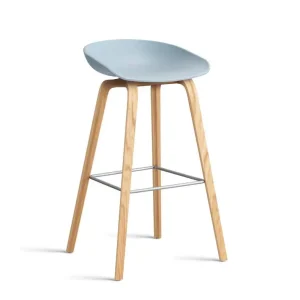 Barová stolička AAS 32 High Lacquered Oak Veneer, slate blue Must-Have