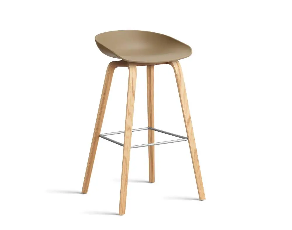 Must-Have Barová stolička AAS 32 High Lacquered Oak Veneer, clay