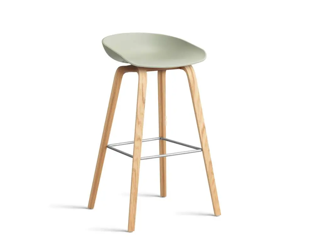 Výprodej Barová stolička AAS 32 High Lacquered Oak Veneer, pastel green
