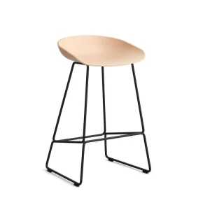 Odeslání Ihned Barová stolička AAS 38 Low Black Powder Coated Steel, pale peach