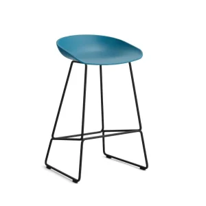 Barová stolička AAS 38 Low, black / azure blue Hit Sezóny