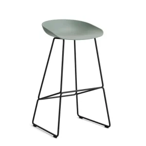 Barová stolička AAS 38 High Black Powder Coated Steel, fall green Pouze Dnes