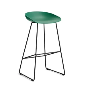Cenově Výhodný Barová stolička AAS 38 High Black Powder Coated Steel, teal green