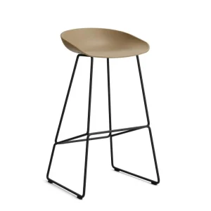 Bezpečná Platba Barová stolička AAS 38 High Black Powder Coated Steel, clay