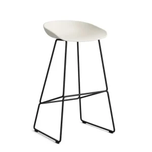 Barová stolička AAS 38 High Black Steel, melange cream Poslední Šance
