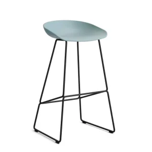 Cenová Bomba Barová stolička AAS 38 High Black Powder Coated Steel, dusty blue