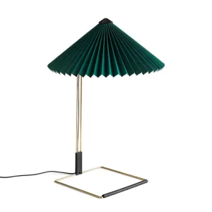 Stolní lampa Matin 380, polished brass / green Nová Kolekce