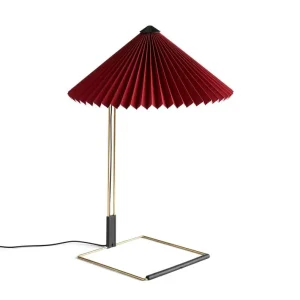 Časově Omezené Stolní lampa Matin 380, polished brass / oxide red