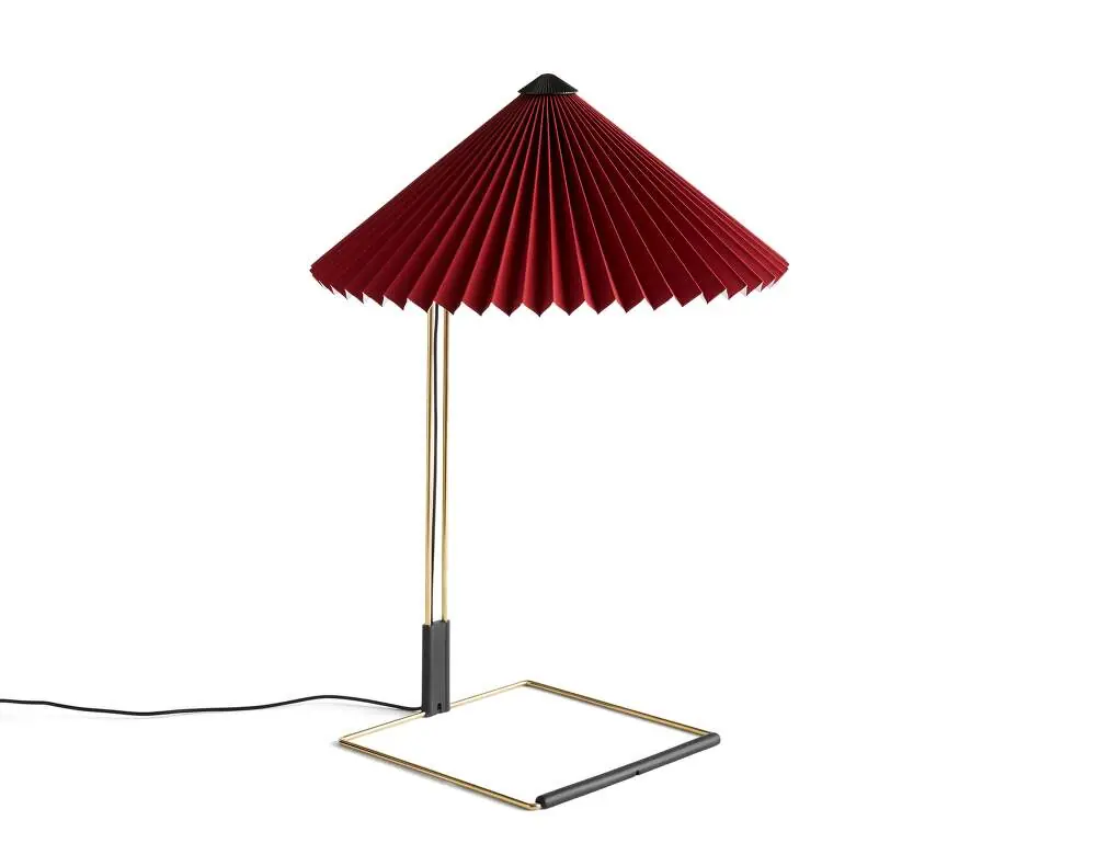 Časově Omezené Stolní lampa Matin 380, polished brass / oxide red