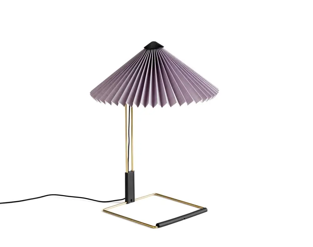 Stolní lampa Matin 300, polished brass / lavender Nejlepší Cena