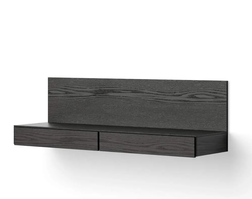 Nástěnný konzolový stolek Tana, black stained oak Nejlepší Volba