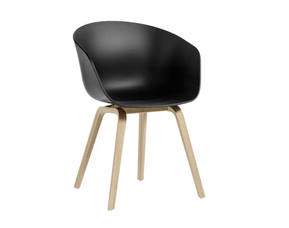 Židle AAC 22 Lacquered Oak Veneer, black 2.0 Originální