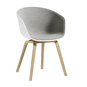 Rychlé Dodání Židle AAC 22 Lacquered Oak Veneer, White 2.0 / Remix 123