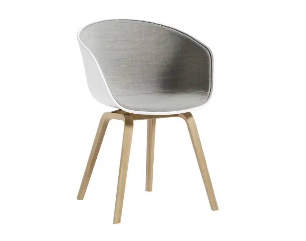 Rychlé Dodání Židle AAC 22 Lacquered Oak Veneer, White 2.0 / Remix 123