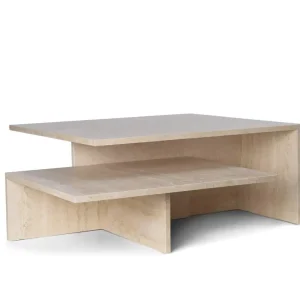 Konferenční stolek Distinct Grande Duo, travertine Top Prodej