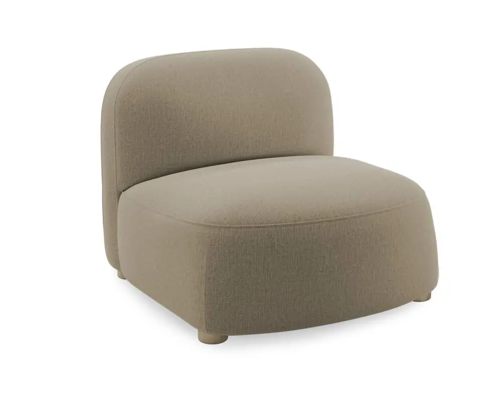 Křeslo Gem, Brusvik 65 light brown Oblíbený