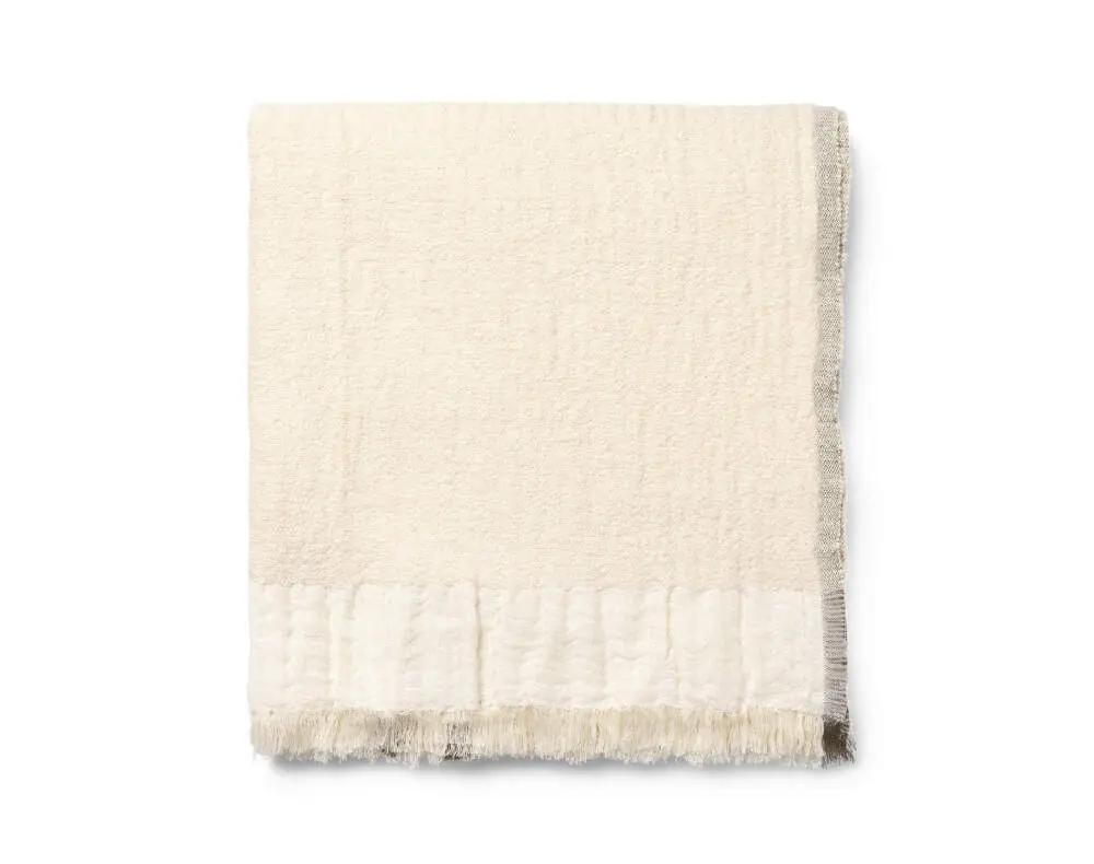 Autentický Přehoz Weaver, off-white