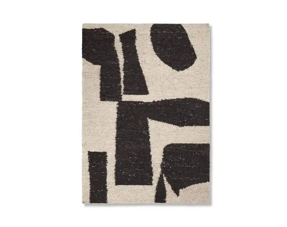 Koberec Piece Rug 140x200, off-white / coffee Speciální Cena