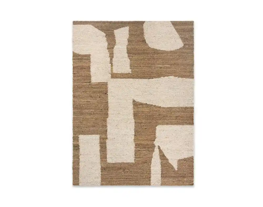Koberec Piece Rug 140x200, off-white / toffee Výhodná Nabídka