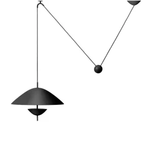 Značkový Závěsná lampa Lod, blackened iron
