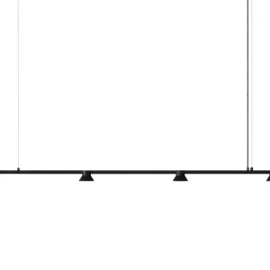 Závěsná lampa Hat Lamp Linear Large, black Víkendová Akce
