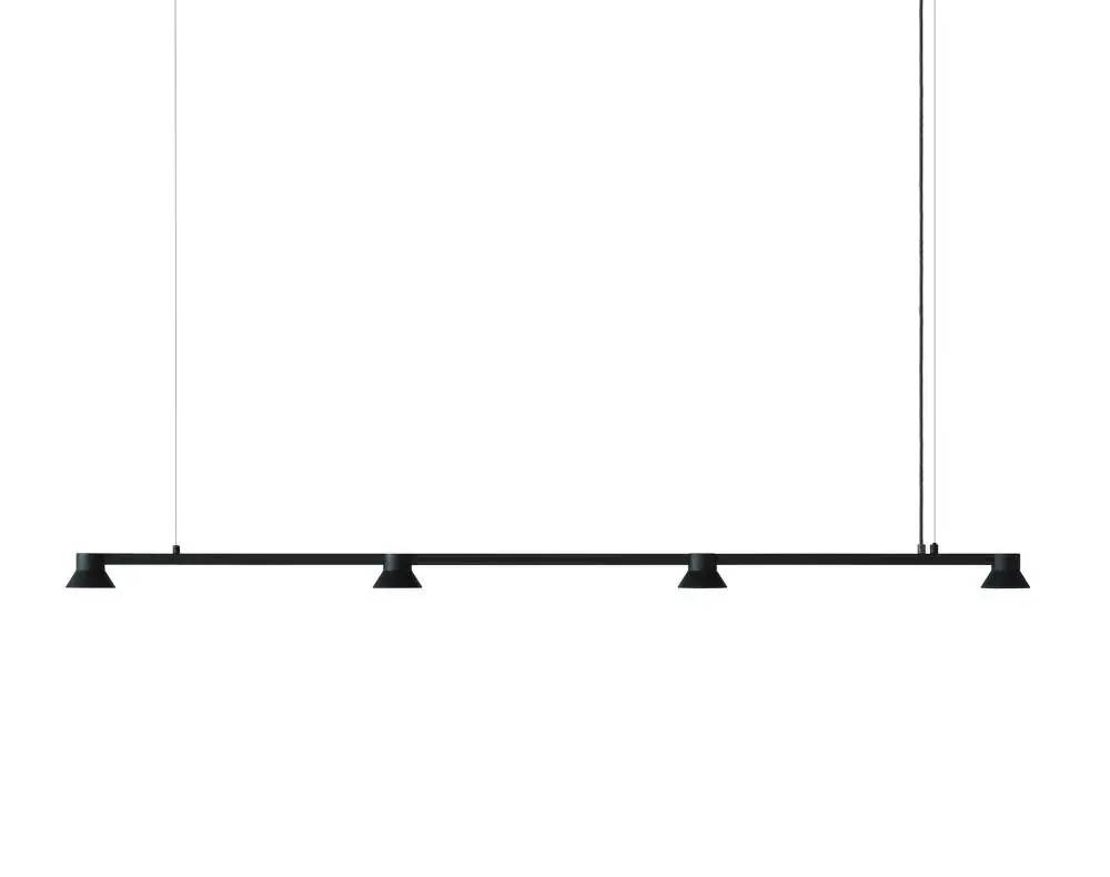 Závěsná lampa Hat Lamp Linear Large, black Víkendová Akce