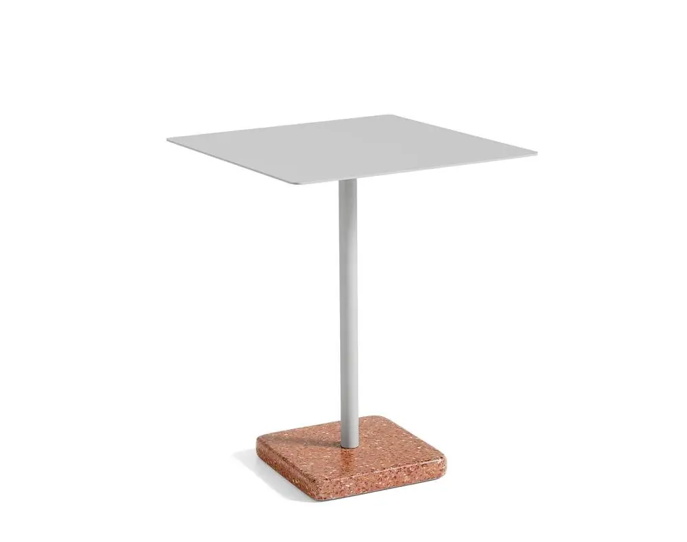 Ověřený Stůl Terrazzo 60x60, red terrazzo / sky grey