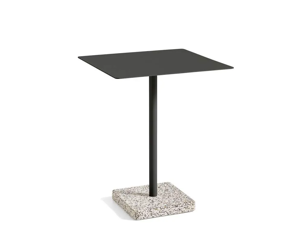 Pouze Dnes Stůl Terrazzo 60x60, grey terrazzo / anthracite