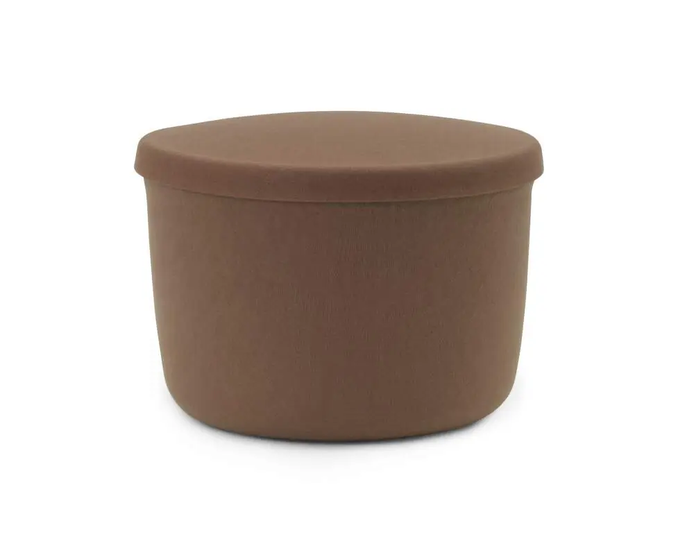 Dokud Zásoby Vydrží Pouf Hide Storage Small, brown