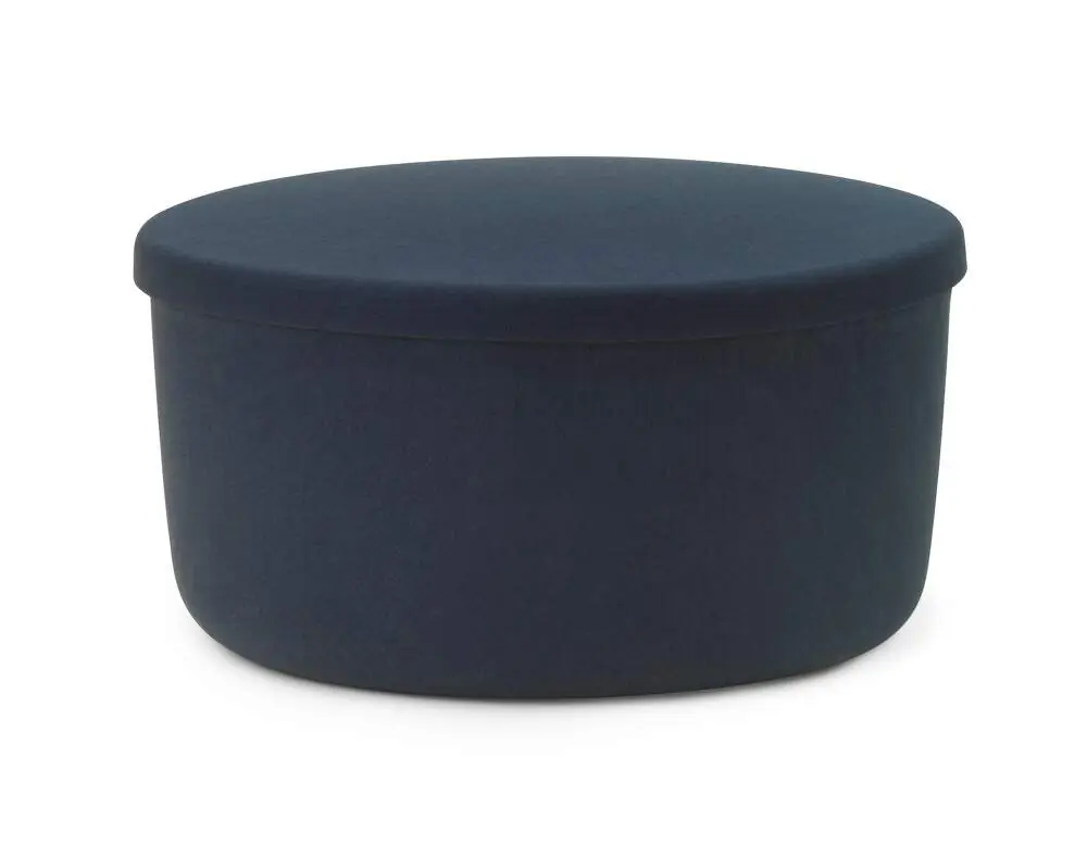 Kup Teď Pouf Hide Storage Large, steel blue